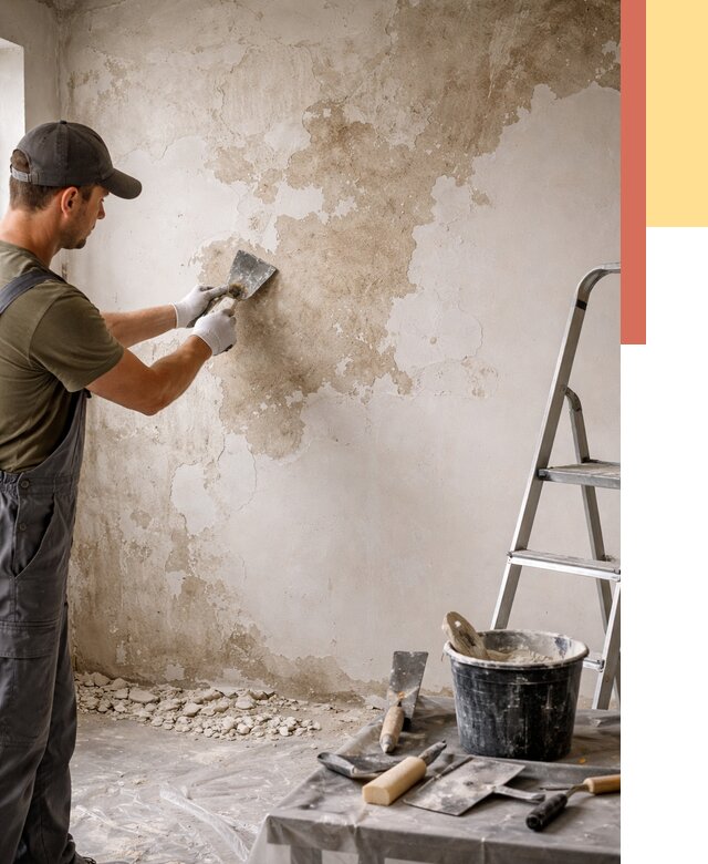 Снятие старой шпаклевки в Чебаркуле от 1986 руб. — быстро и недорого | ОТДЕЛОЧНИК-Чбр