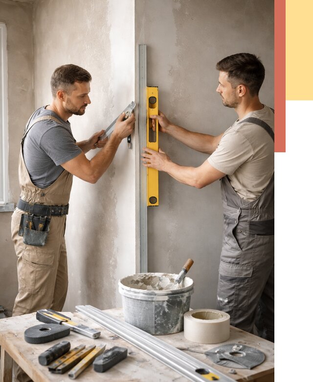 Выведение углов стен в Чебаркуле от 1986 руб. быстро и недорого | ОТДЕЛОЧНИК-Чбр