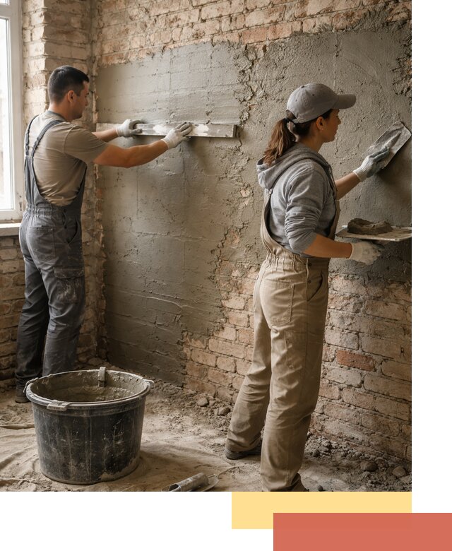 Штукатурка кирпичных стен в Чебаркуле — качественно и надежно