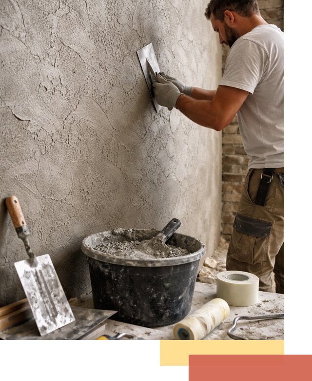 Декоративная штукатурка лофт в Чебаркуле — отделка стен и потолков