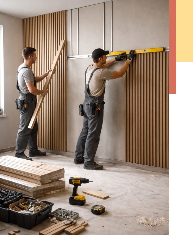 Монтаж реечных панелей на стены в Чебаркуле от 1288 руб. — быстро и недорого | ОТДЕЛОЧНИК-Чбр