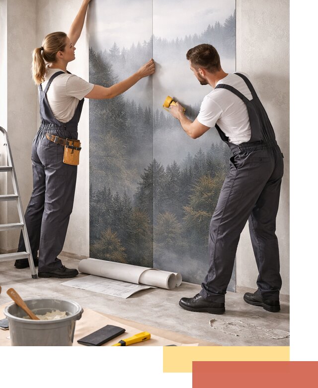 Поклейка фотообоев профессионально в Чебаркуле под ключ