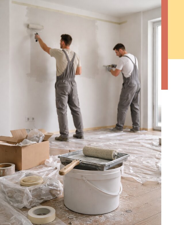 Покраска стен в квартире в Чебаркуле от 2684 руб/м2 — быстро и недорого | ОТДЕЛОЧНИК-Чбр