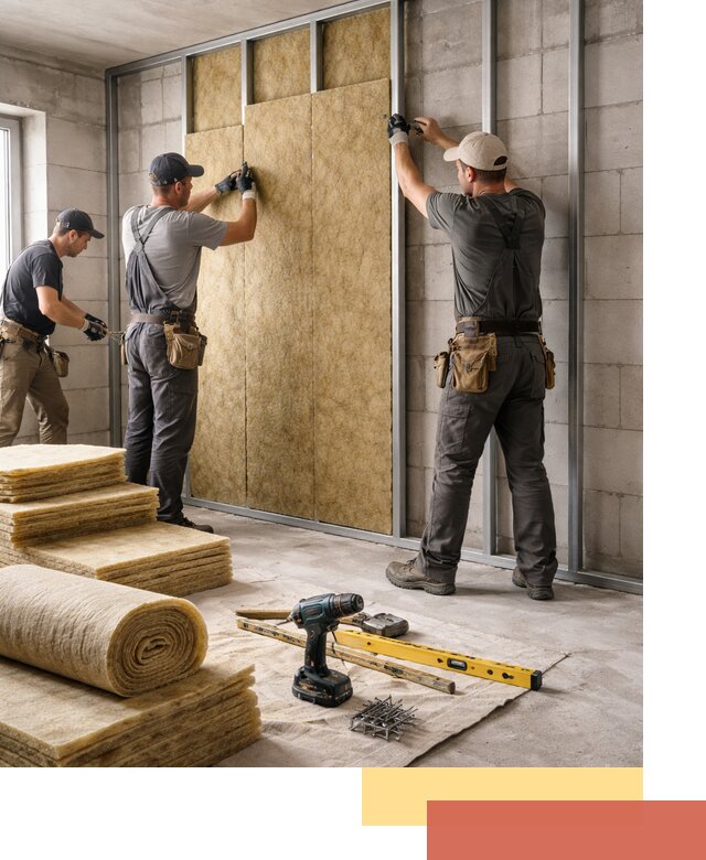 Шумоизоляция перегородок из блоков в Чебаркуле — монтаж и защита шумоизоляцией