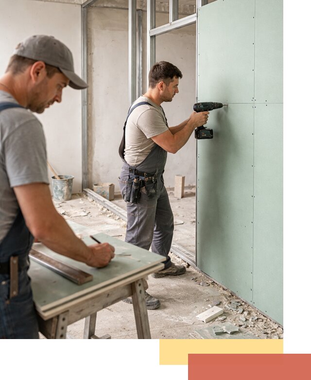 Перегородки из влагостойкого гипсокартона под ключ в Чебаркуле