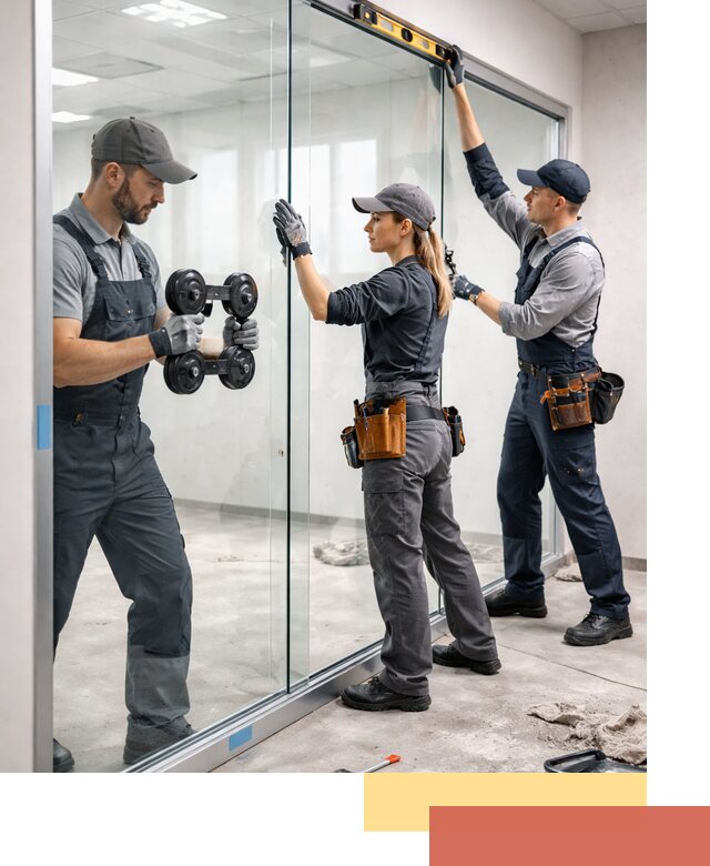 Профессиональный монтаж стеклянных перегородок в Чебаркуле