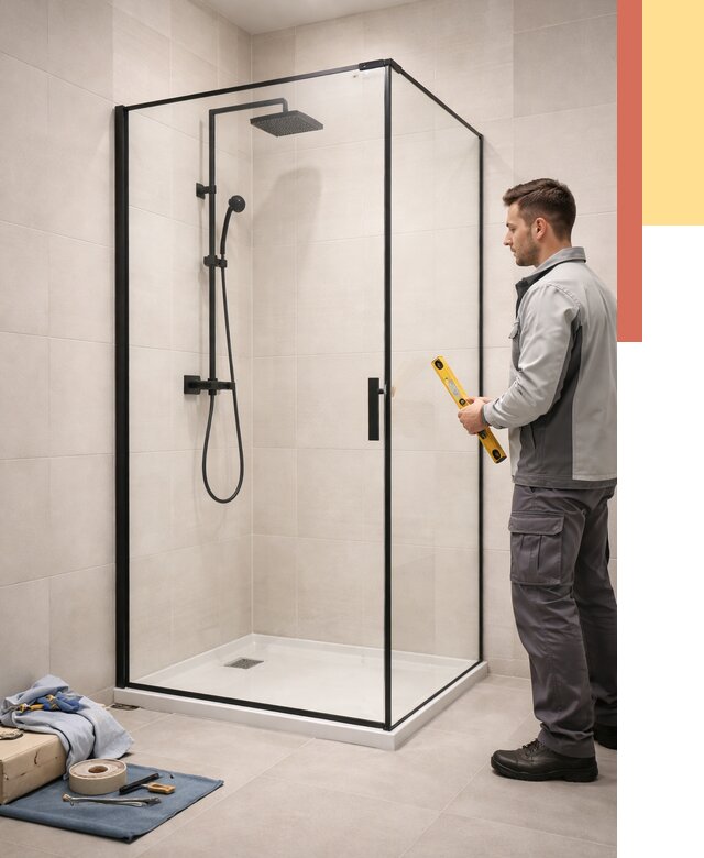 Стеклянные перегородки для душа в Чебаркуле от 13421 руб. | Монтаж под ключ — ОТДЕЛОЧНИК-Чбр