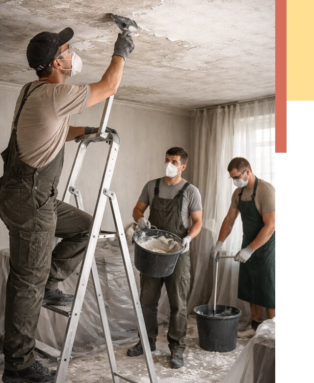 Удаление побелки с потолка в Чебаркуле от 2684 руб. быстро и недорого | ОТДЕЛОЧНИК-Чбр