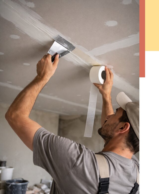 Обработка швов потолка ГКЛ в Чебаркуле от 8053 руб. под ключ | ОТДЕЛОЧНИК-Чбр