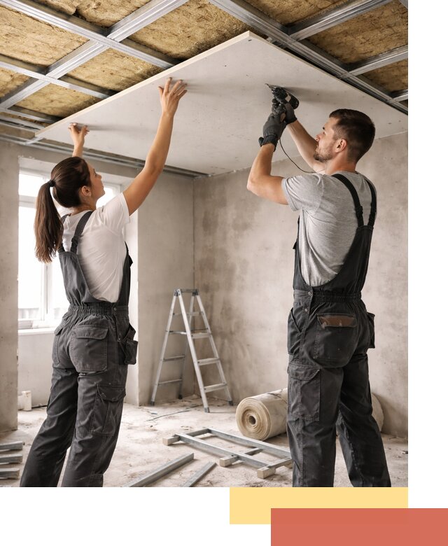 Звукоизоляция потолка из ГКЛ в Чебаркуле профессионально и надежно