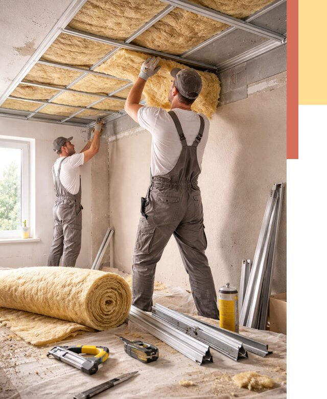 Утепление потолка в Чебаркуле от 7731 руб/м2 — недорого, быстро, под ключ | ОТДЕЛОЧНИК-Чбр